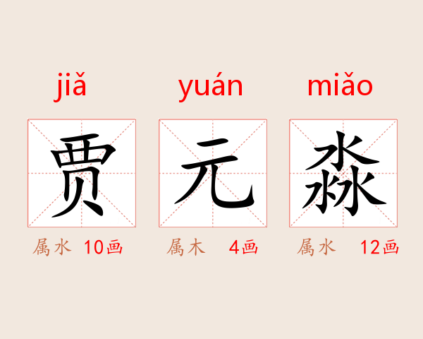 贾元淼