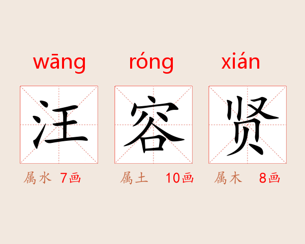 汪容贤