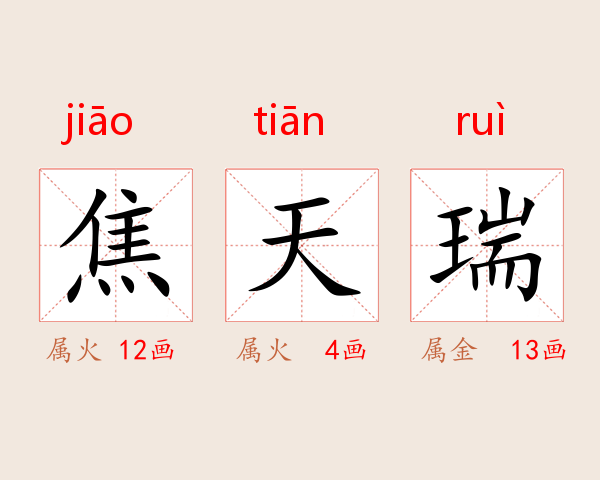焦天瑞