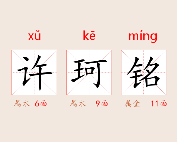 许珂铭