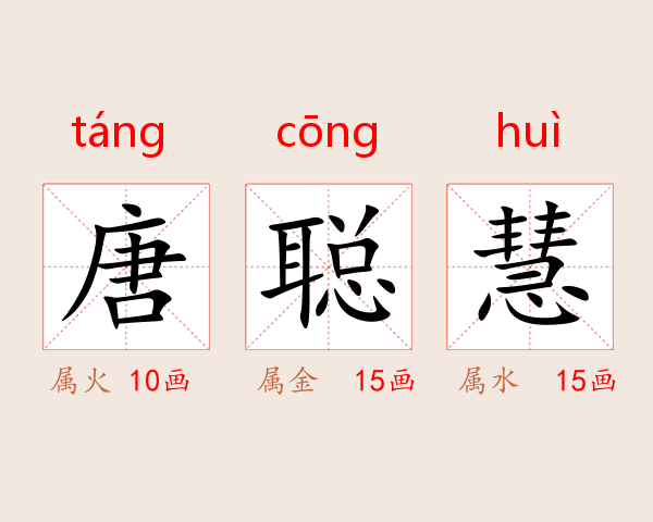 唐聪慧