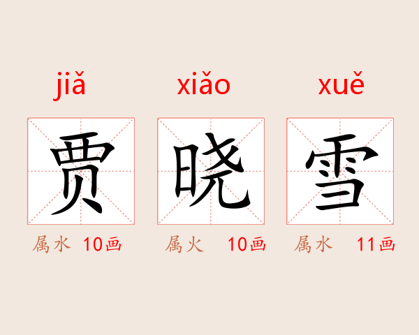 贾晓雪