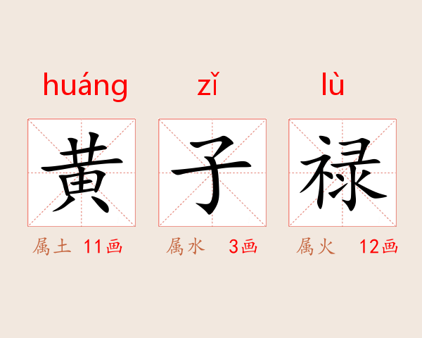 黄子禄