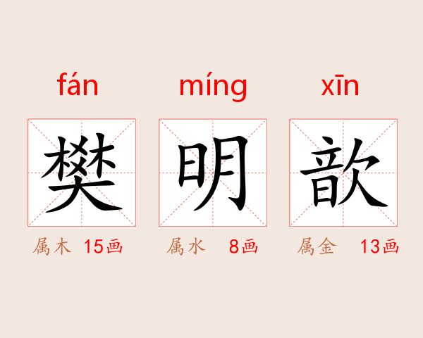 樊明歆