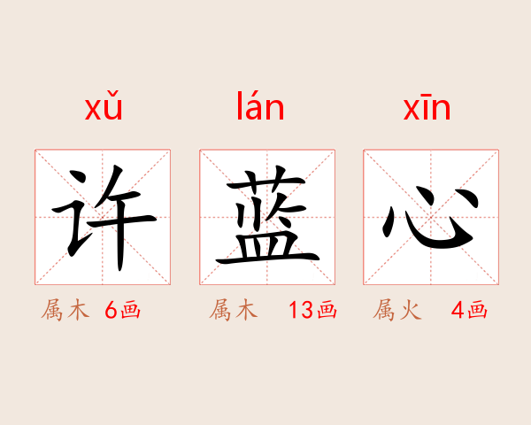 许蓝心