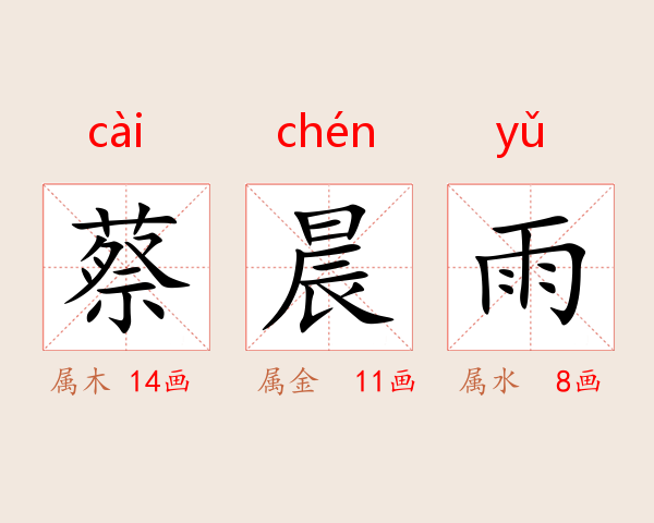 蔡晨雨