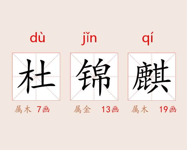 杜锦麒