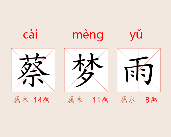 蔡梦雨