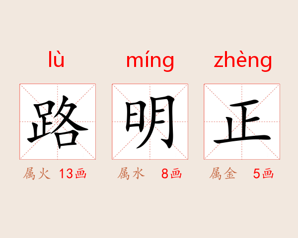 路明正
