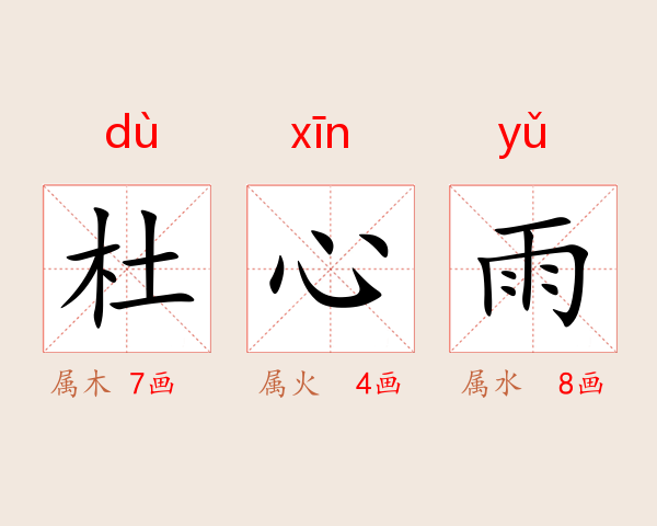 杜心雨