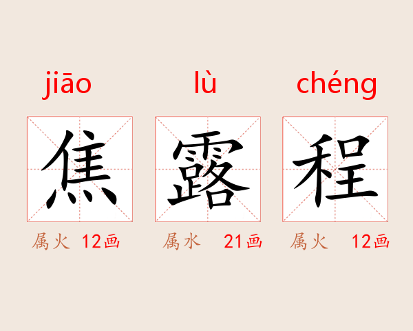 焦露程