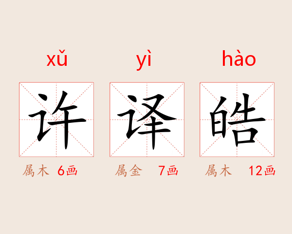 许译皓