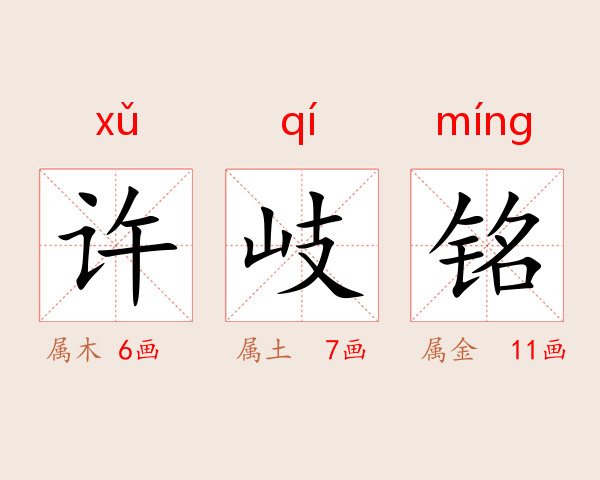 许岐铭