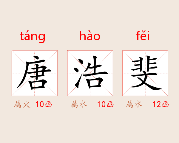 唐浩斐
