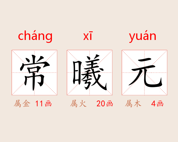 常曦元