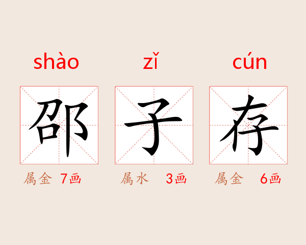邵子存