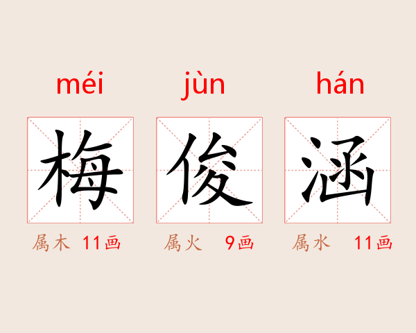 梅俊涵