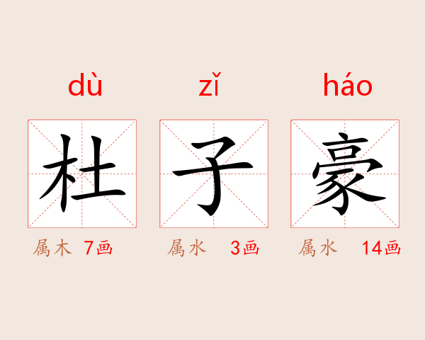 杜子豪