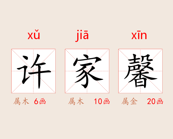 许家馨