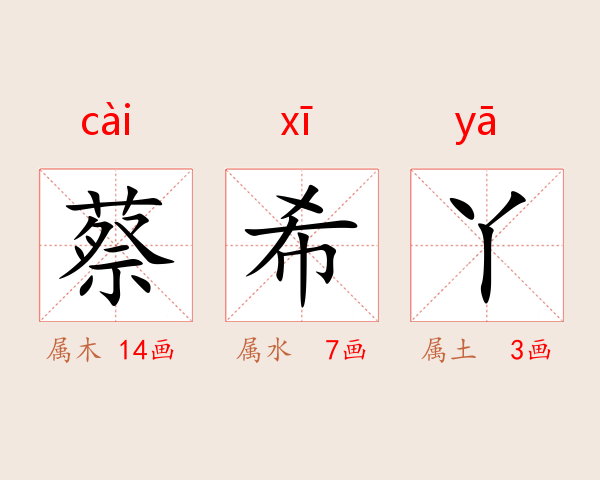 蔡希丫