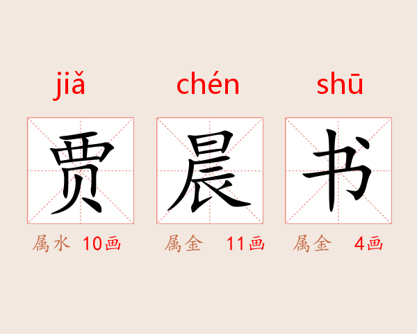 贾晨书