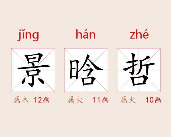 景晗哲