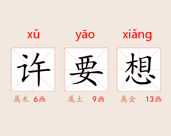 许要想