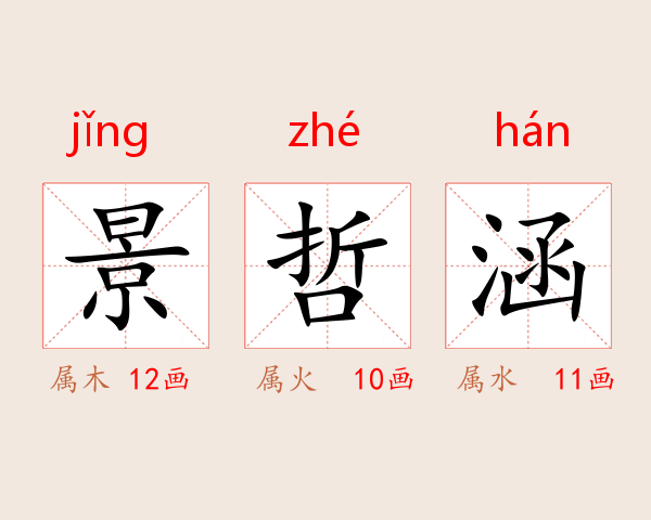 景哲涵