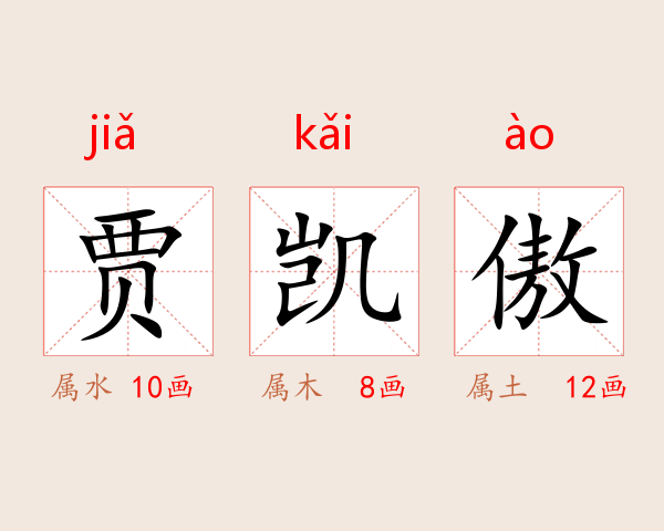 贾凯傲