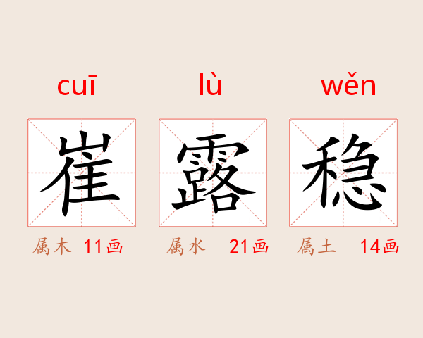崔露稳