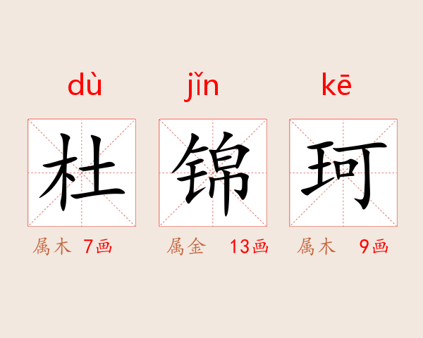 杜锦珂