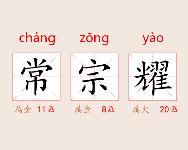 常宗耀