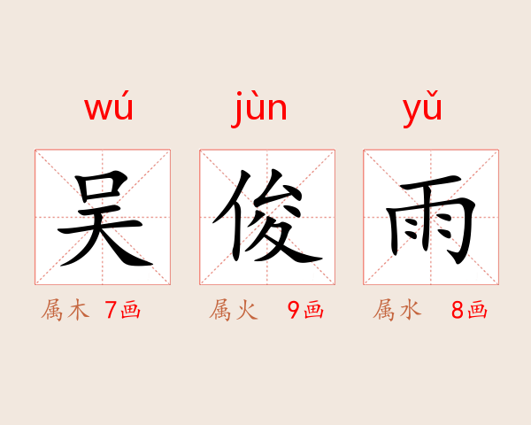 吴俊雨