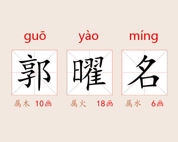 郭曜名