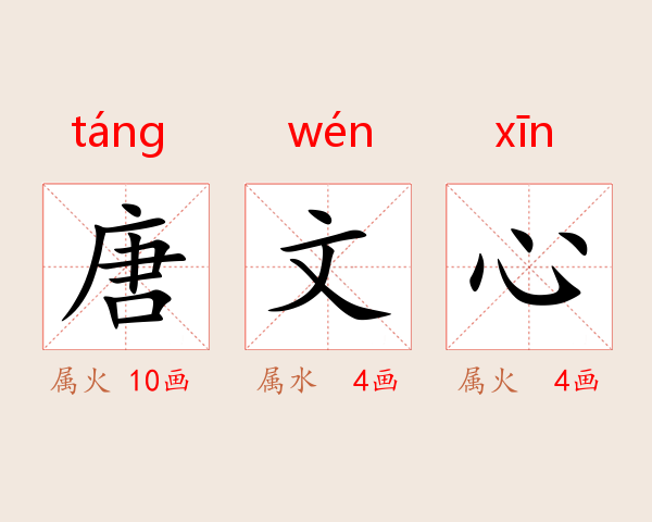 唐文心